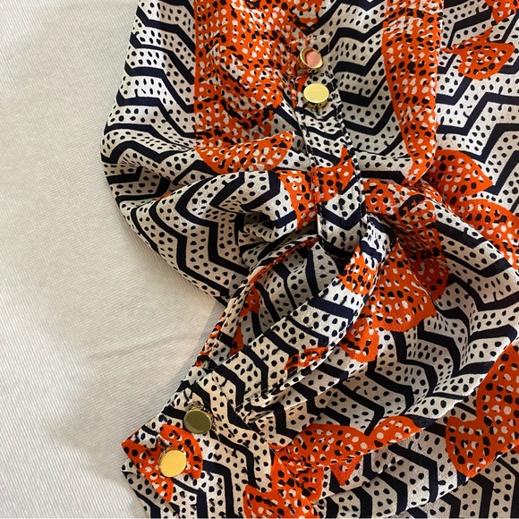 Tory Burch Thurman 100% Silk Dress with wrap belt - Picture 8 of 16